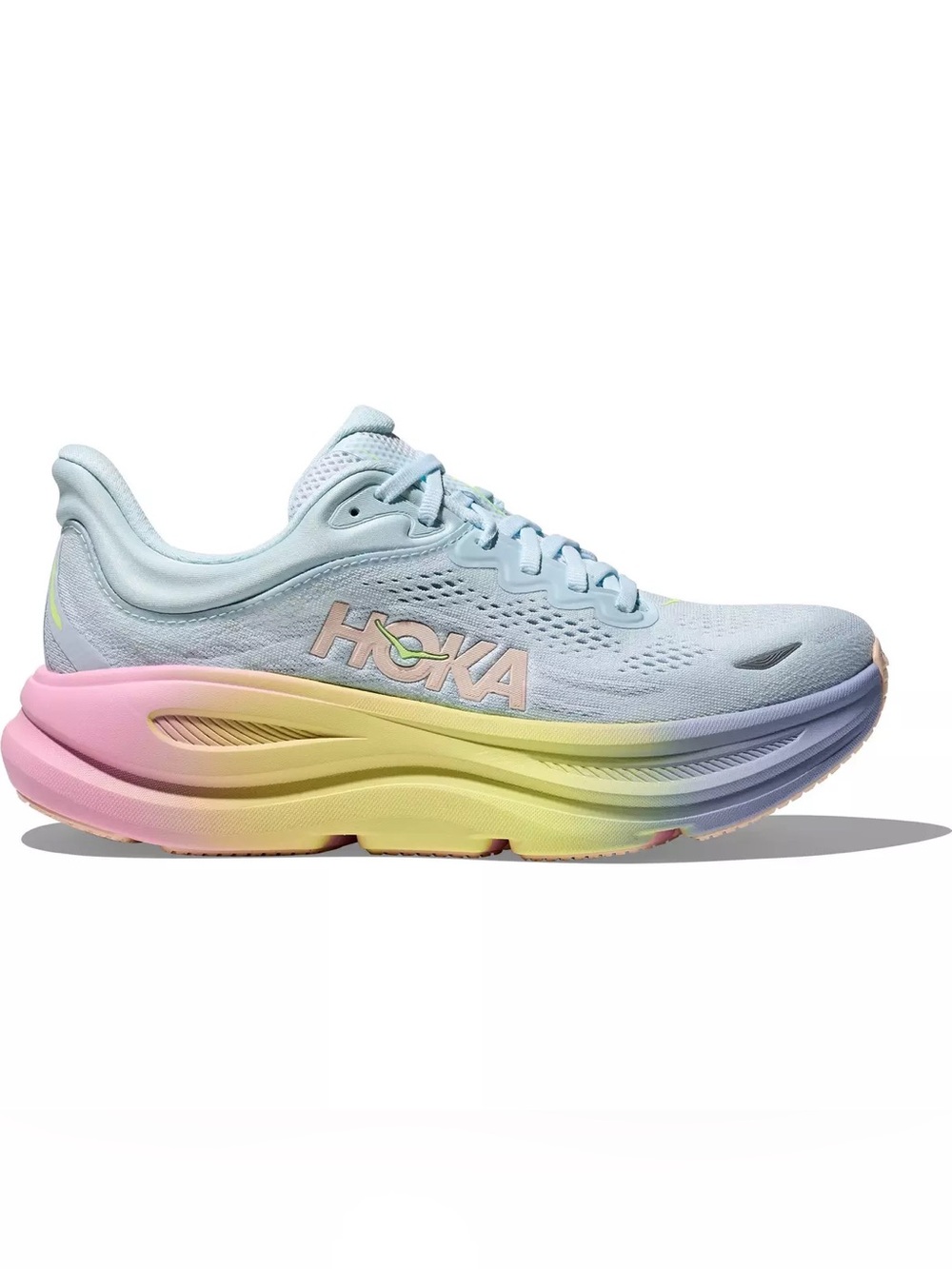 Hoka One One Bondi 9 Glimmering Blue & Overcast Womens Running shoes